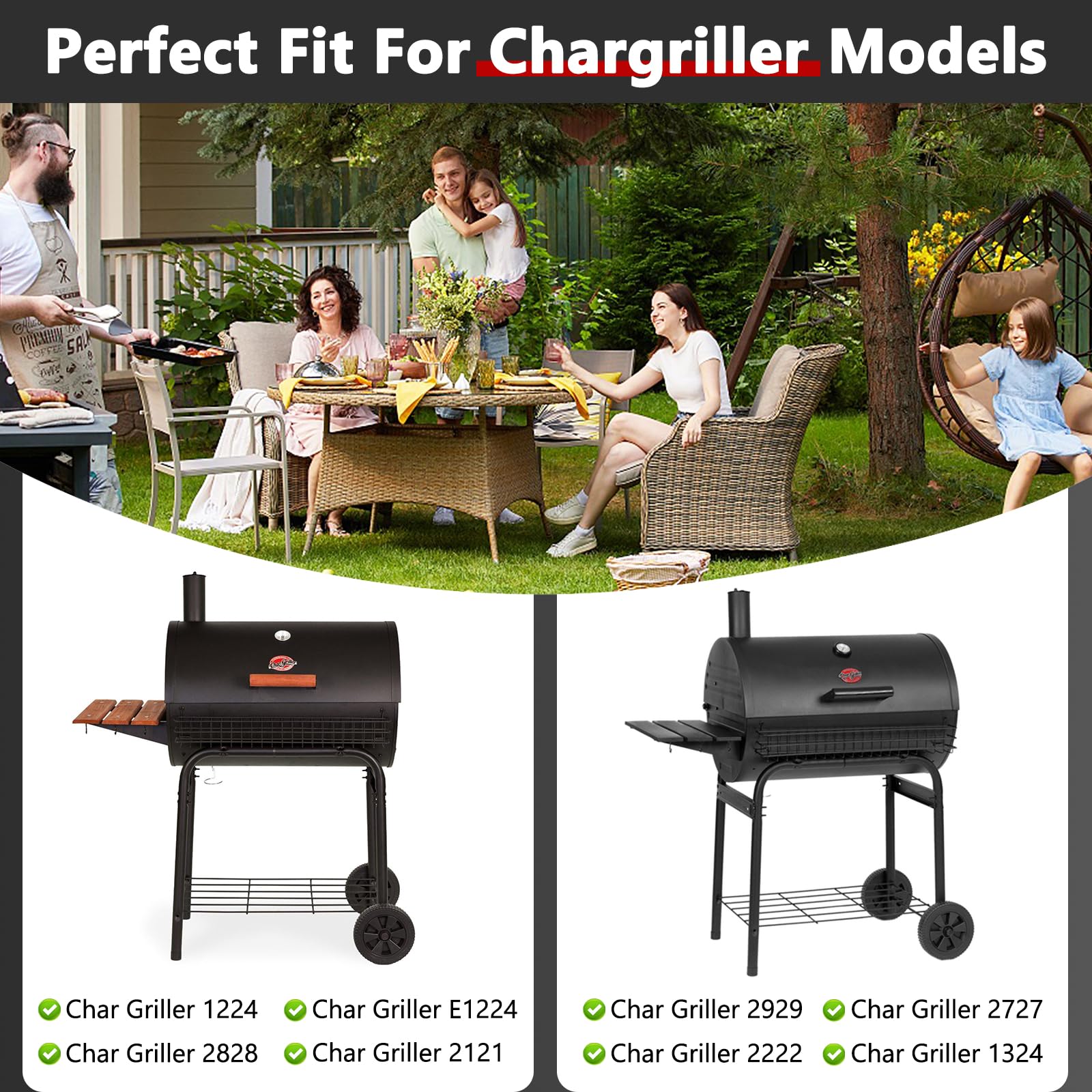 Criditpid Chargriller 2121 ash pan installed in a 27 inch grill