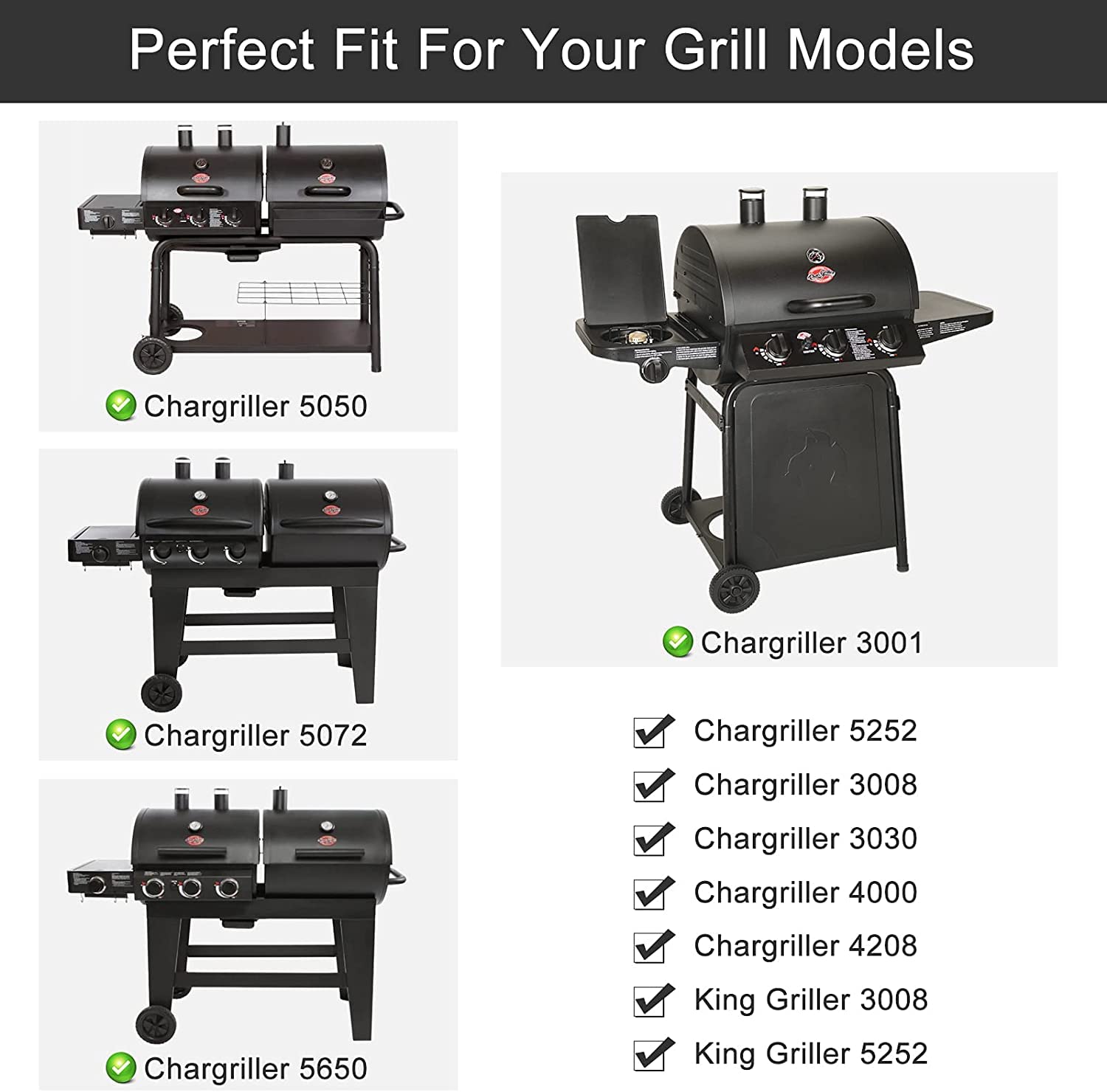 Criditpid Chargriller burner tubes delivering consistent flame across grills