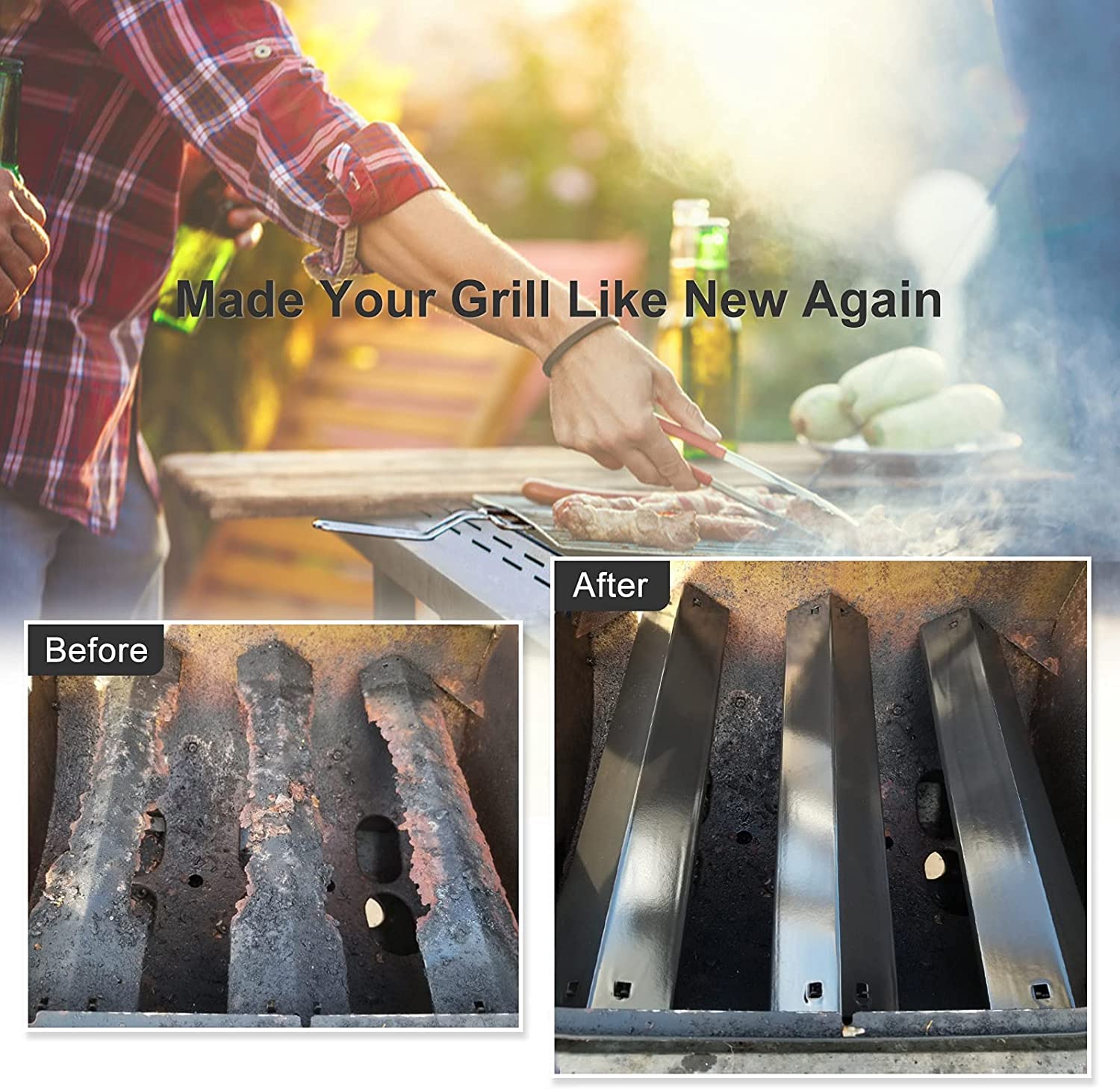 Criditpid Chargriller stainless heat plate with corrosion resistance