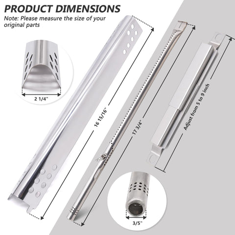 Criditpid adjustable crossover tubes to customize flame spread and heat delivery