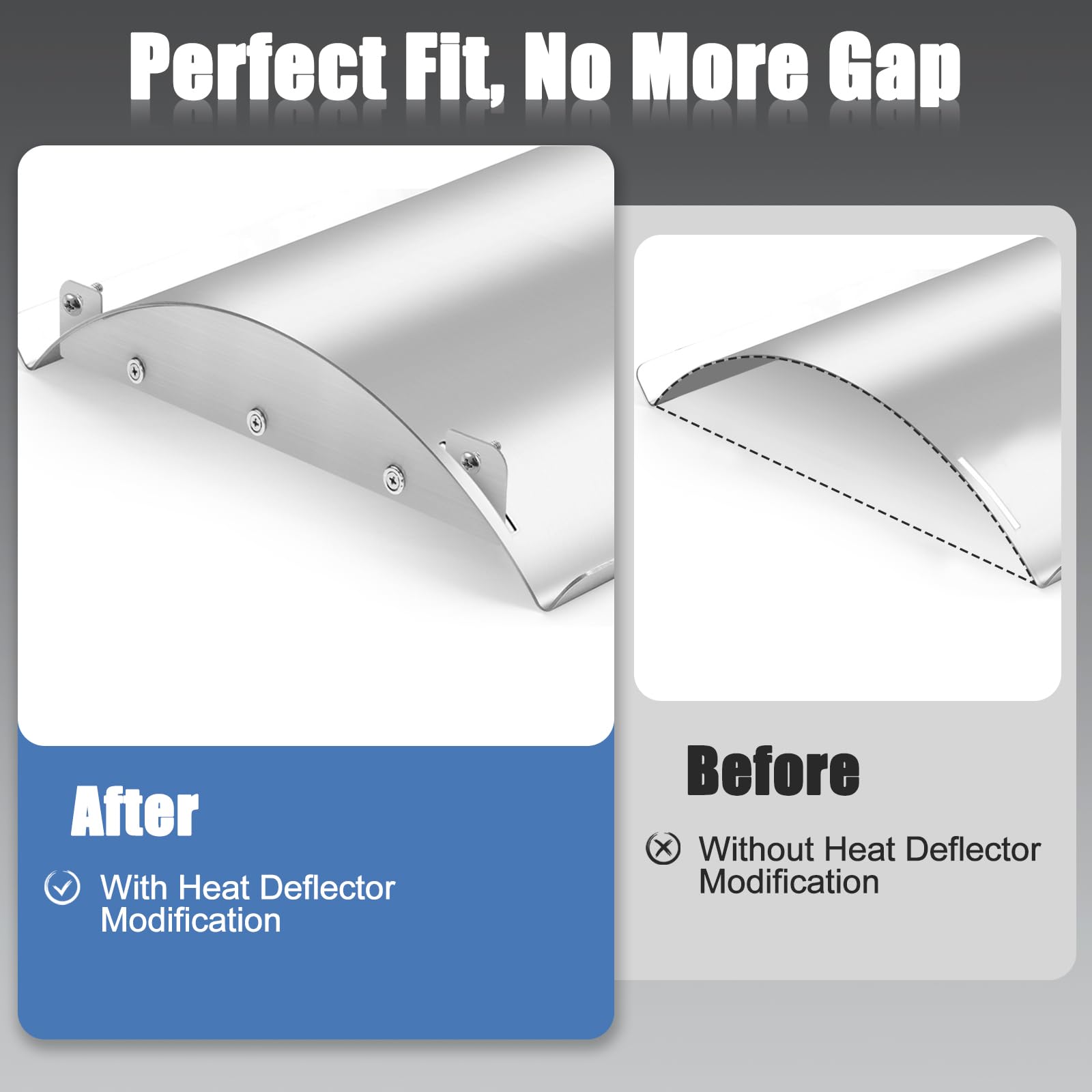 Criditpid heat deflector fit for Charleston Combo model