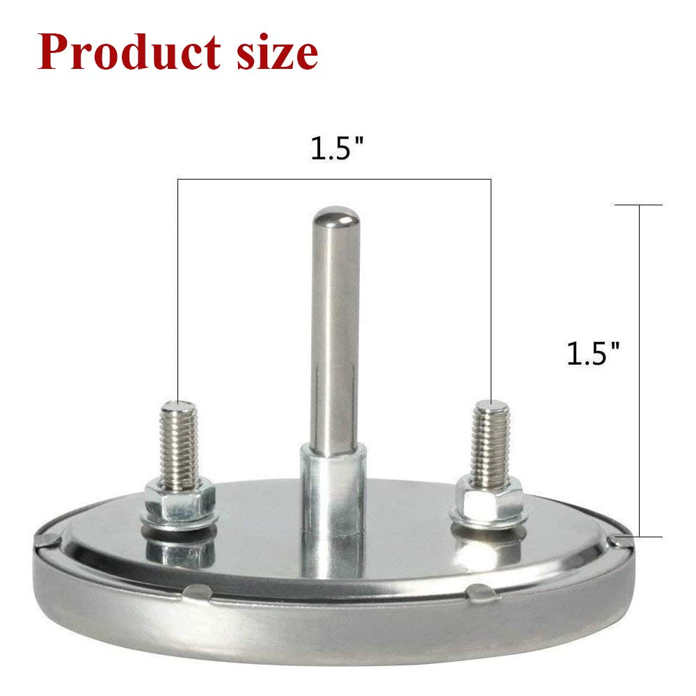Criditpid heat indicator closeup shows durable stainless steel construction.