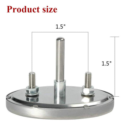 Criditpid heat indicator closeup shows durable stainless steel construction.