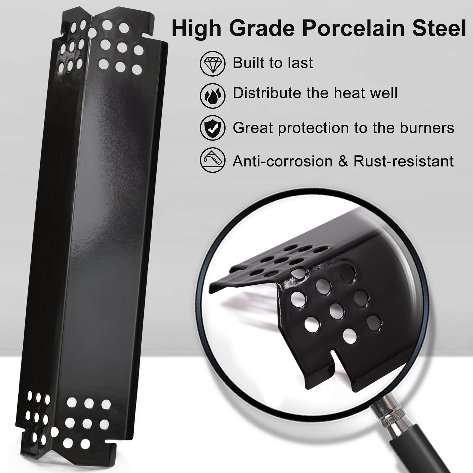 Criditpid heat shield for Members Mark 720-0830F/720-0830G; easy to wipe clean.