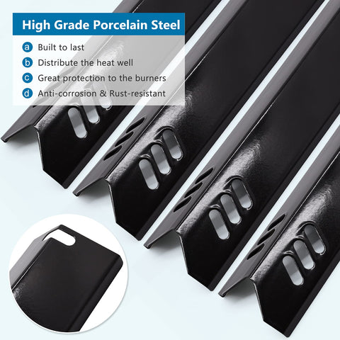 Criditpid heat shields compatible with Dyna-Glo DGF493BNP, rust-resistant design.