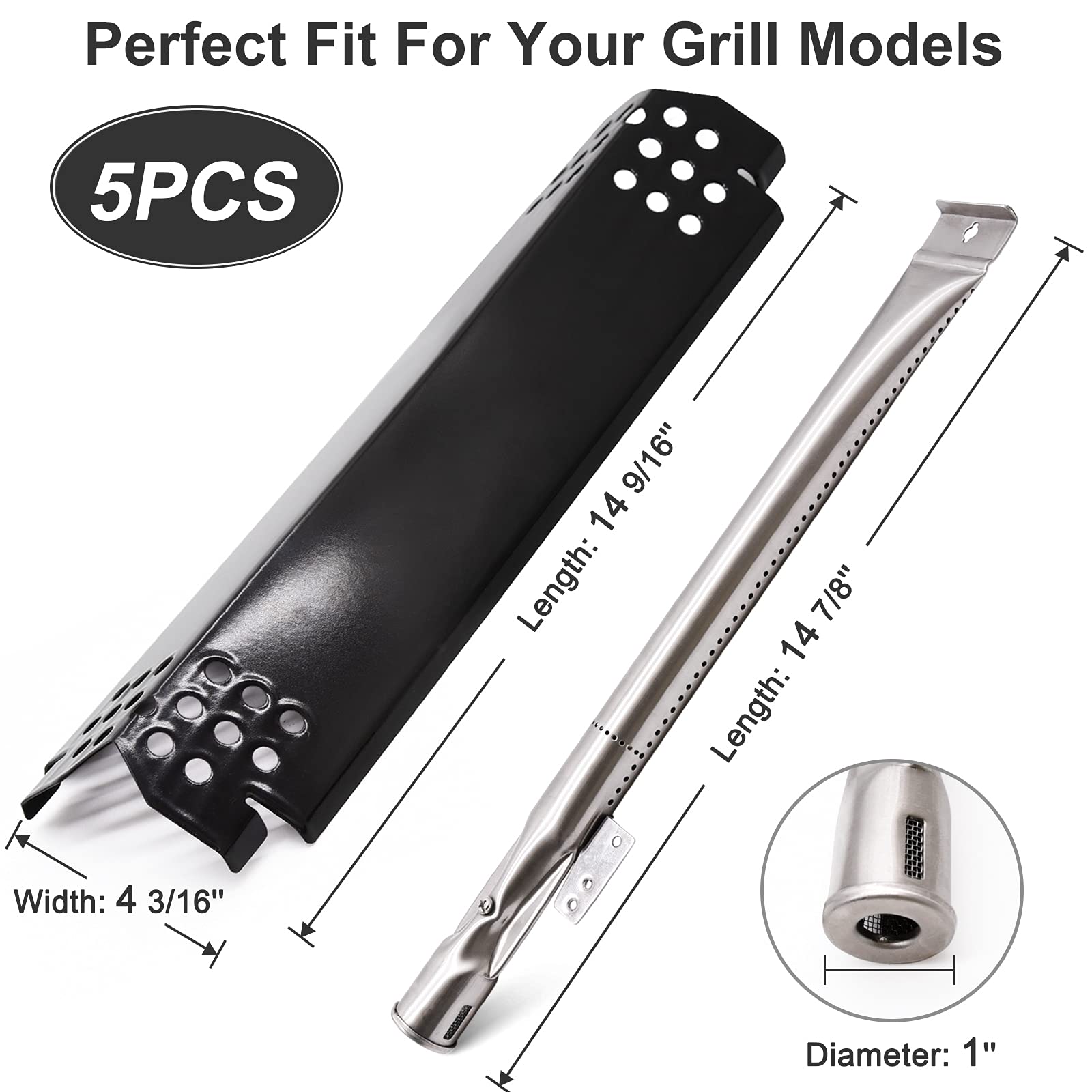 Criditpid burner tube replaces worn stainless steel tubes for reliable flame.