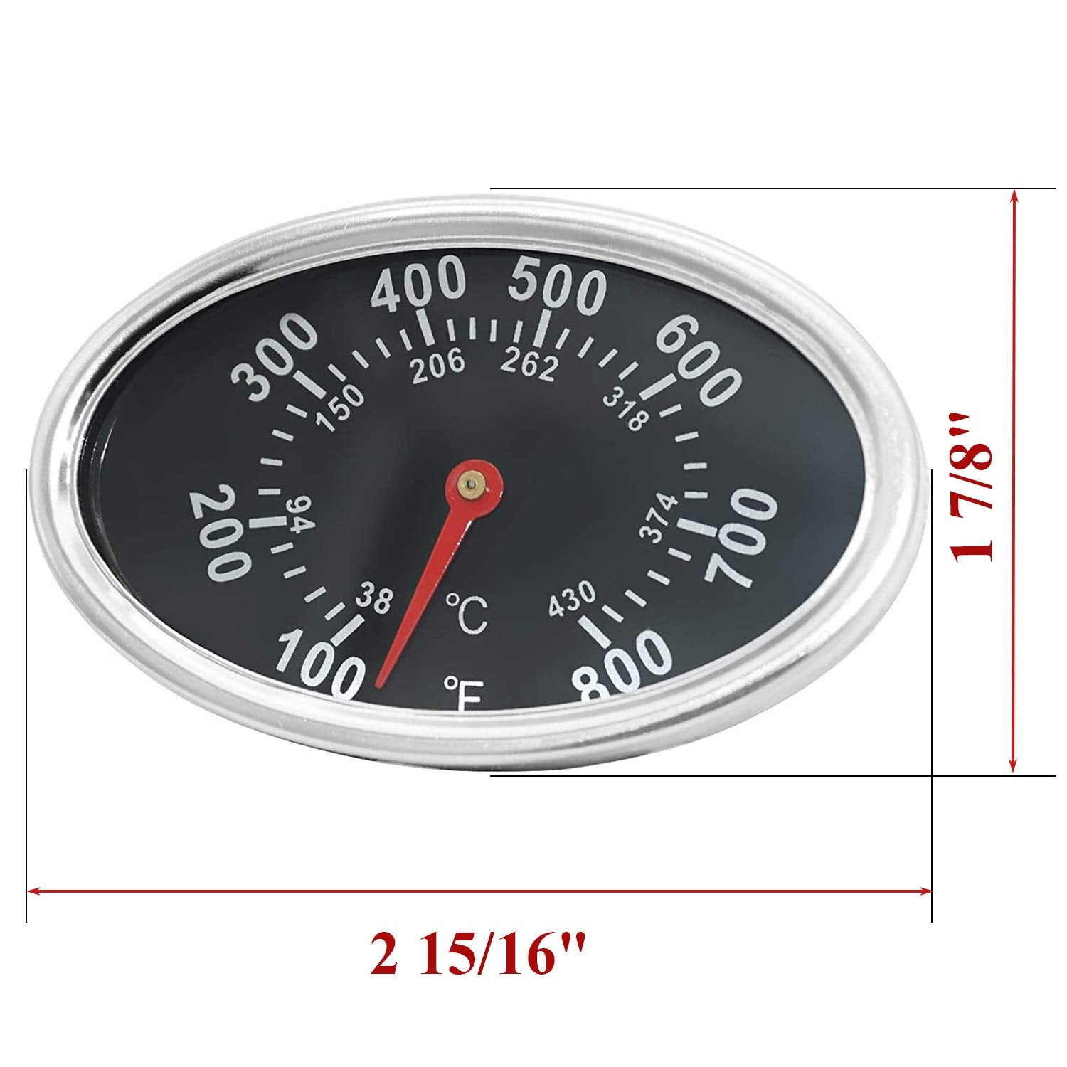 Criditpid Nexgrill-compatible thermometer helps control heat during grilling.