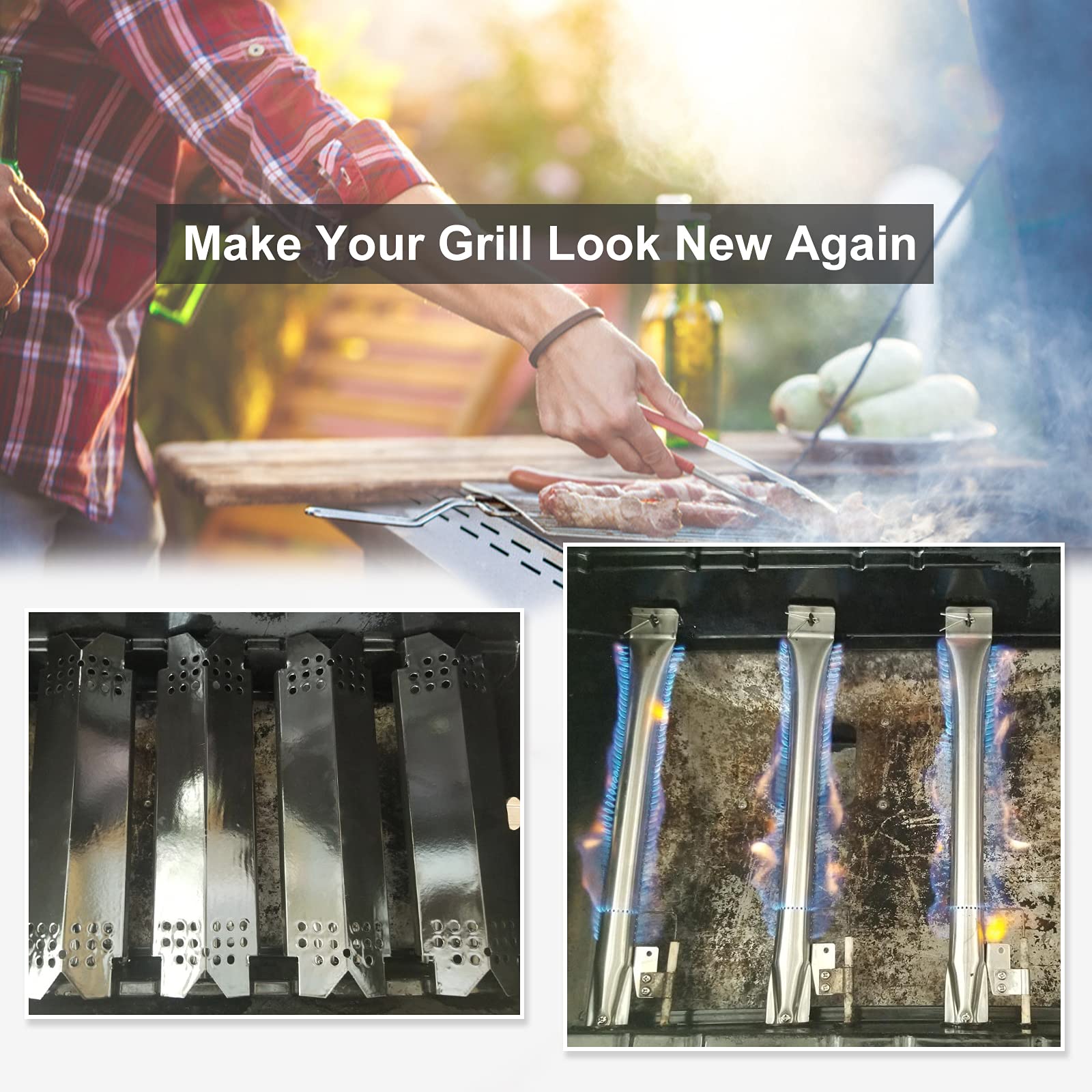 Criditpid flavorizer bar helps distribute heat and flavor.