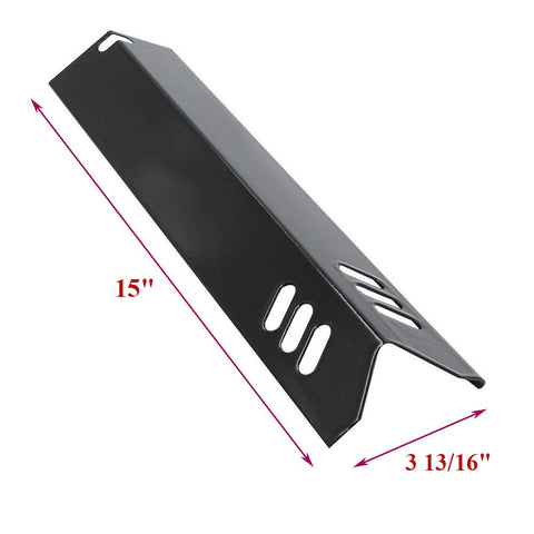 Criditpid four-pack porcelain heat plates, ready-to-install replacement for outdoor grills.
