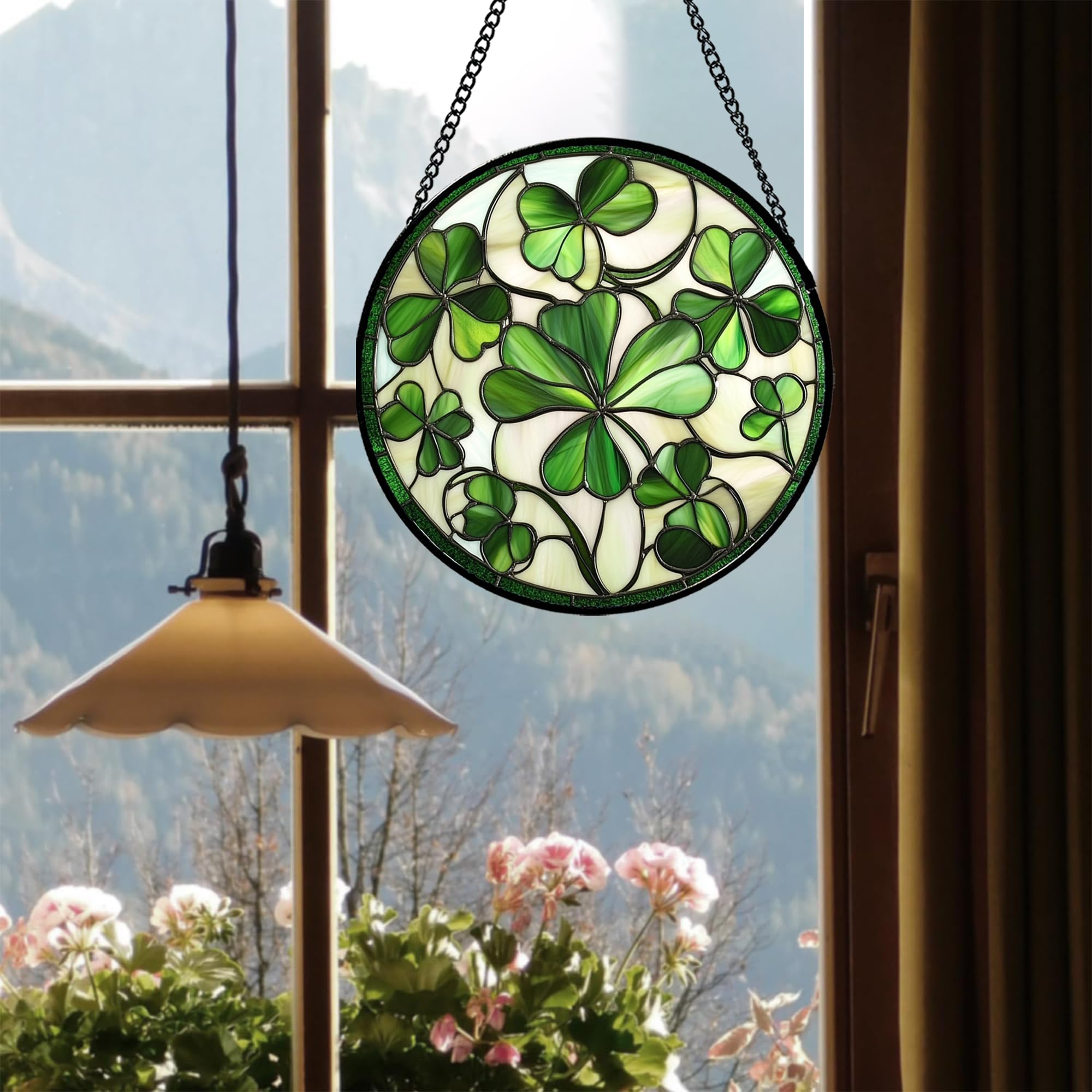 CRISGIF durable hanging chain enables easy installation on any window.
