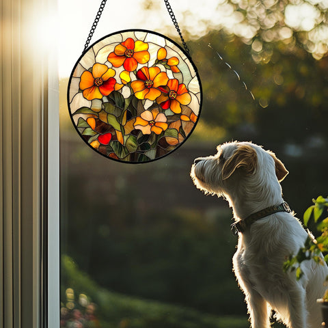 CRISGIF suncatcher for windows displays vibrant colors in sunlight