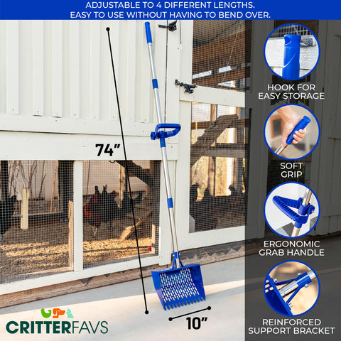 CRITTER FAVS backyard chicken keeper-friendly design speeds cleaning.