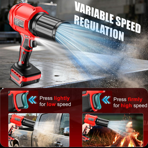 Crivnhar 30,000 RPM brushed motor delivers quick, lightweight leaves and dust clearance