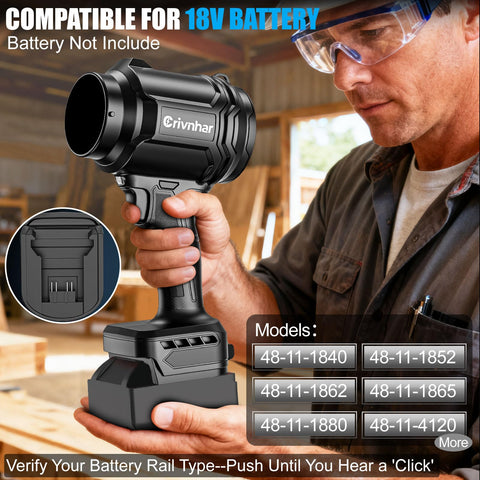 Crivnhar blower ships with two nozzles for precise dusting and drying.