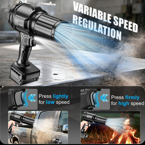 Crivnhar flat nozzle concentrates airflow to blast dust from tight spaces.