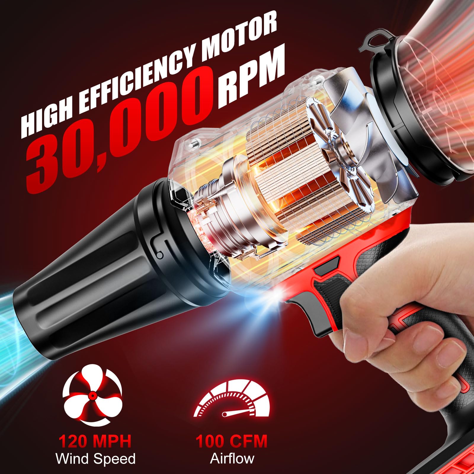 Crivnhar tapered nozzle provides broader airflow for fast drying