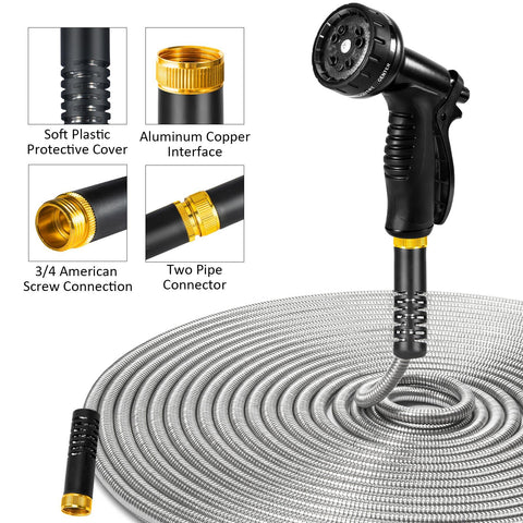 Crixny pet bathing and car washing use with hose in action