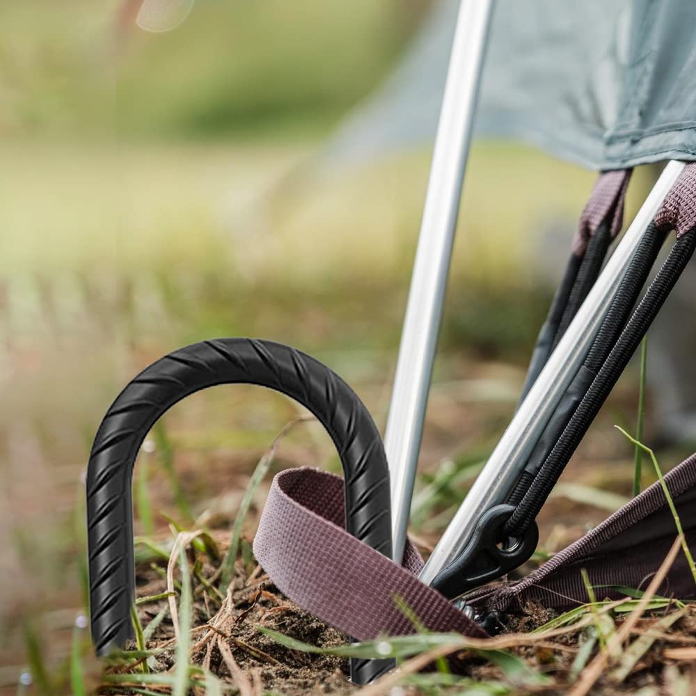 CRIZTA camping tent stake secures gear quickly and firmly.