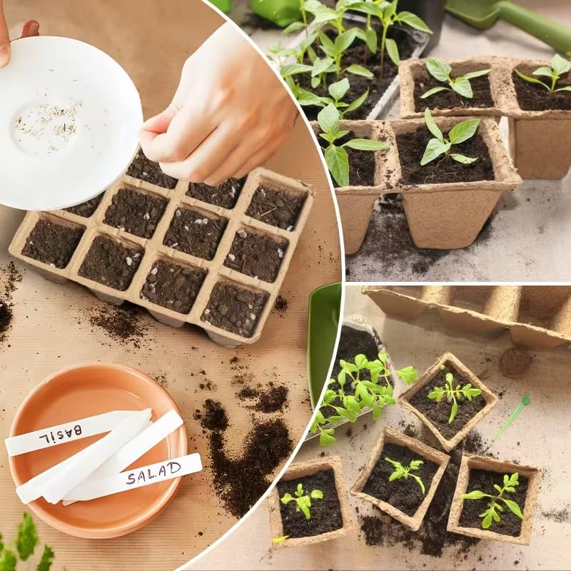 CRNHIGY thickened peat pots resist deformation when wet for sturdy roots
