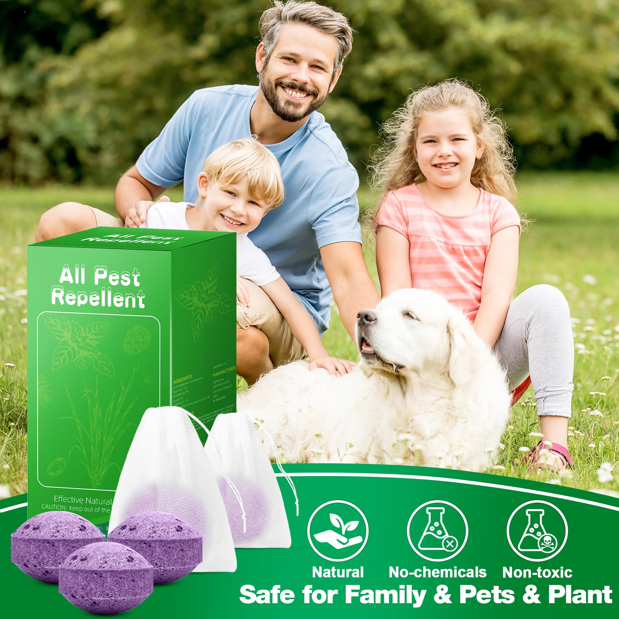 Crobirware peppermint citrus aroma deters animals without chemicals.
