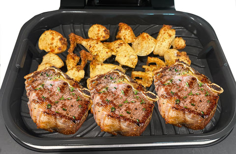 Croask ceramic-coated grill grate provides even heat and easy cleanup