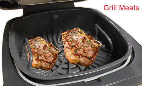 Croask Ninja Foodi grill grate with non-stick ceramic coating for smooth food release