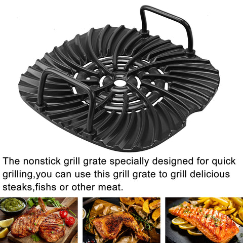 Croask Ninja Foodi grill grate enabling quick grilling of steaks and chicken