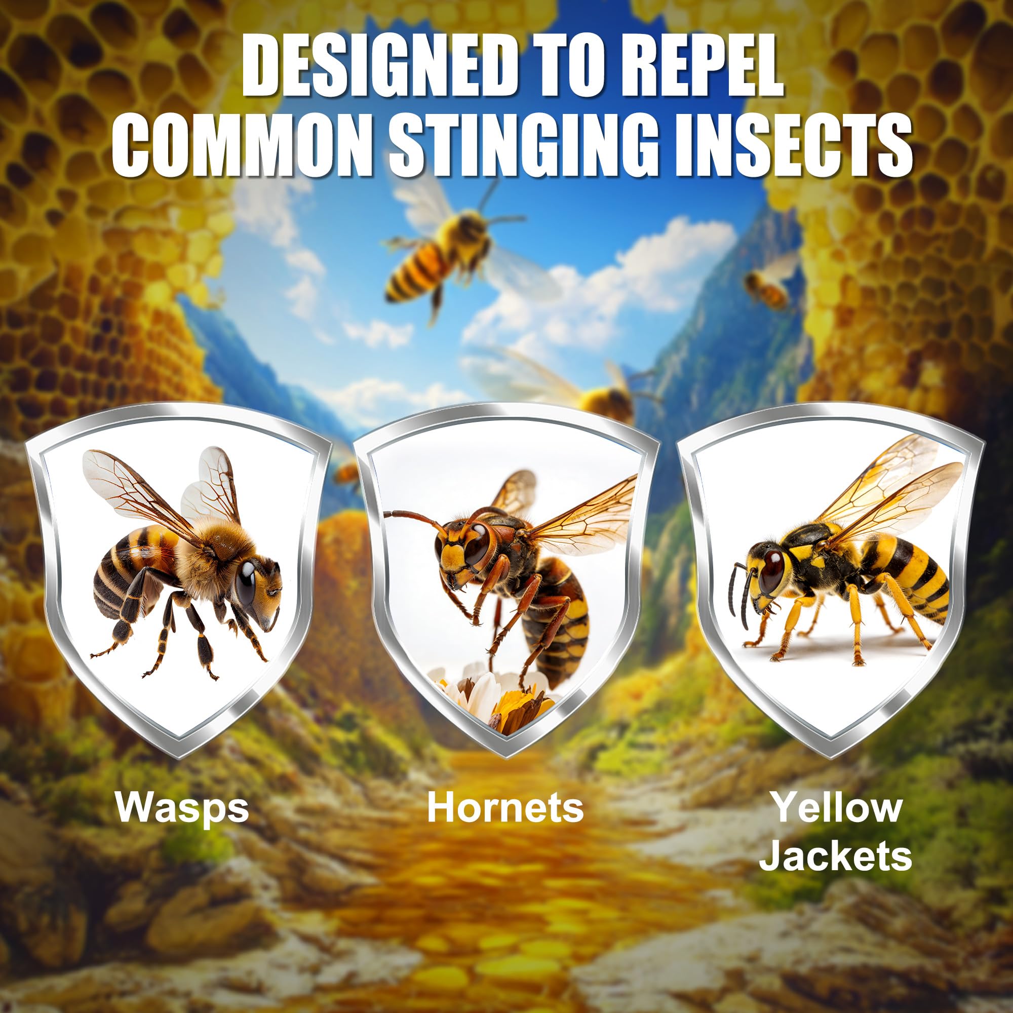 Crobirware Bee Spray uses natural ingredients and is safe around children and pets.