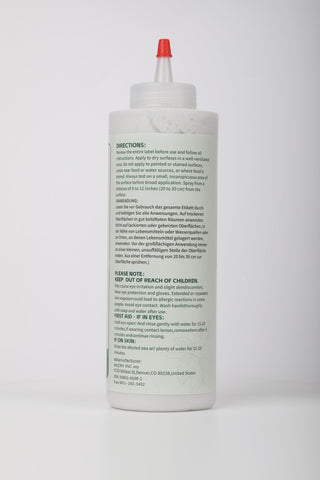 Crobirware bottle label highlights organic-friendly pest solution for homes and yards.