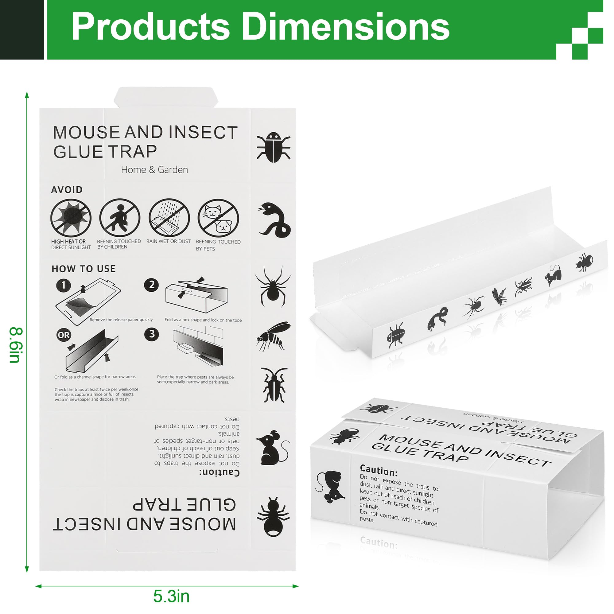 Crobirware glue traps for insects help reduce roaches and ants discreetly.
