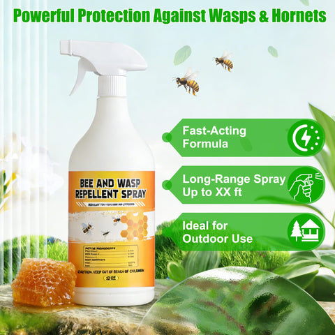 Crobirware Hornet Spray offers long-lasting protection for hours outdoors.