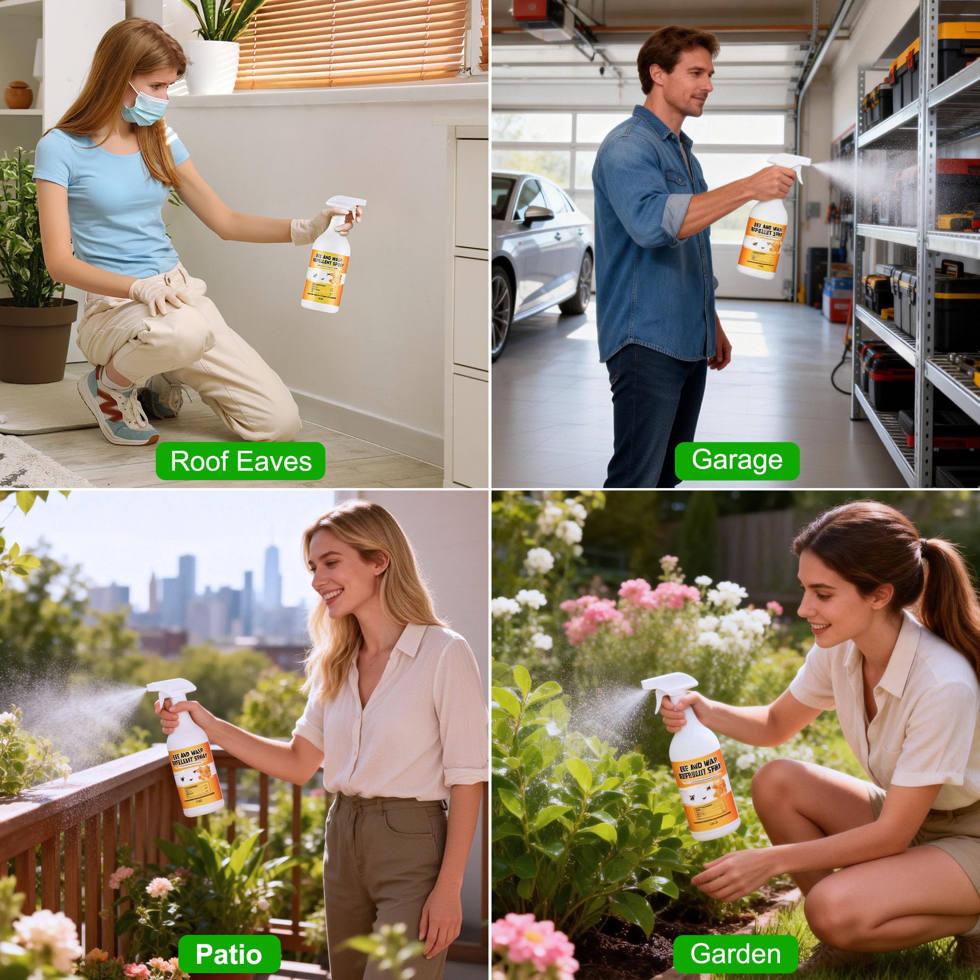 Crobirware Kid- and pet-friendly spray suitable near food prep areas.