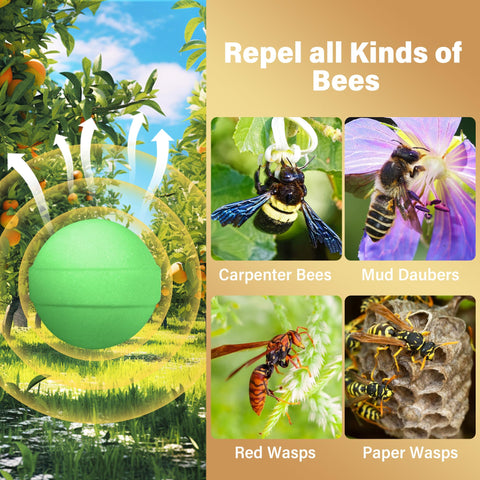 Crobirware outdoor use scene on porch and yard reduces bee visits