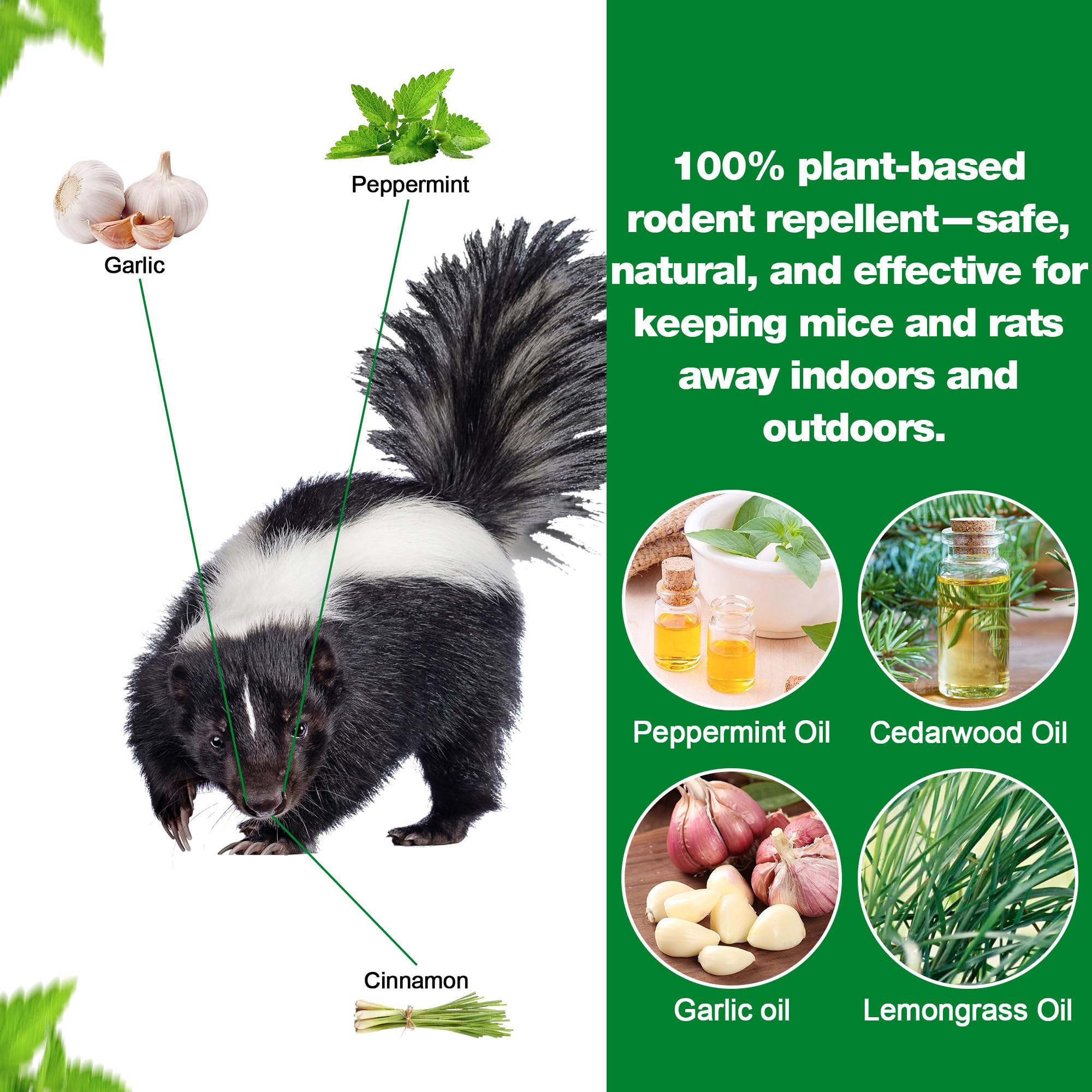Crobirware plant-based deterrent packaging with mint and citrus oils for safe outdoor use.