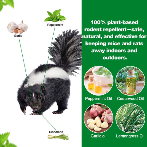 Crobirware plant-based deterrent packaging with mint and citrus oils for safe outdoor use.