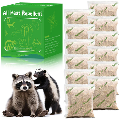 Crobirware raccoon repellent ball packaging: ready-to-use for toxin-free outdoor protection.