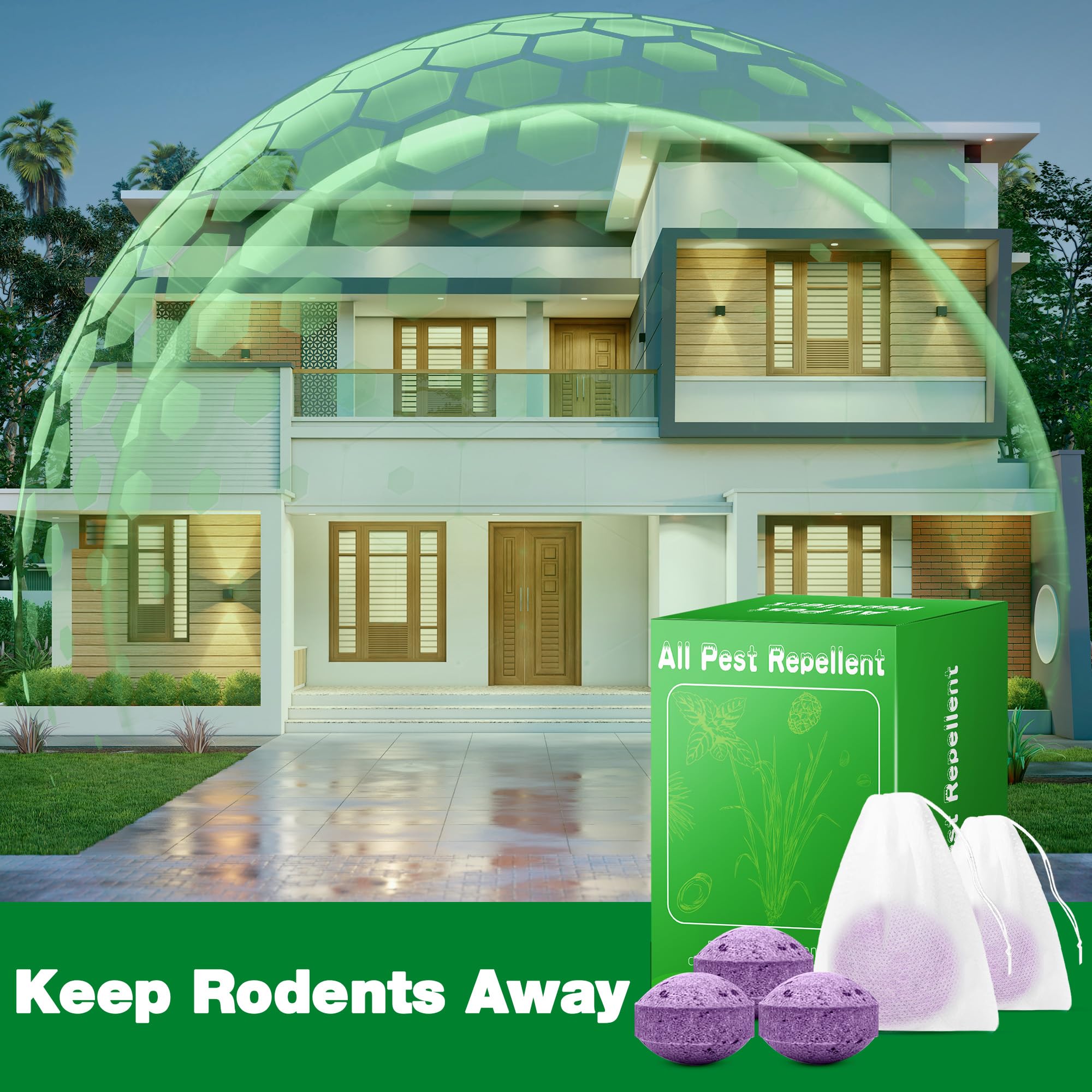 Crobirware scent-release up to 30 days in outdoor spaces.