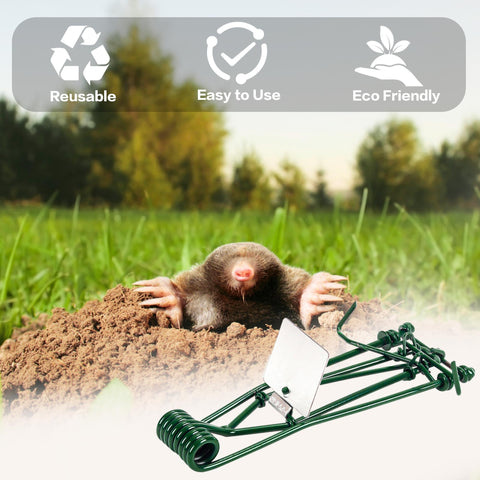 Traps installed directly in runways for targeted lawn and garden use.