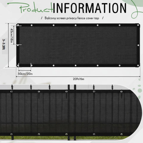 CroBlissful HDPE UV-resistant balcony screen protects outdoor space from sun while keeping visibility balanced