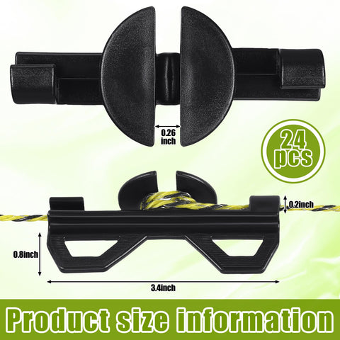 CroBlissful poly wire tightener side angle shows durable weatherproof design.