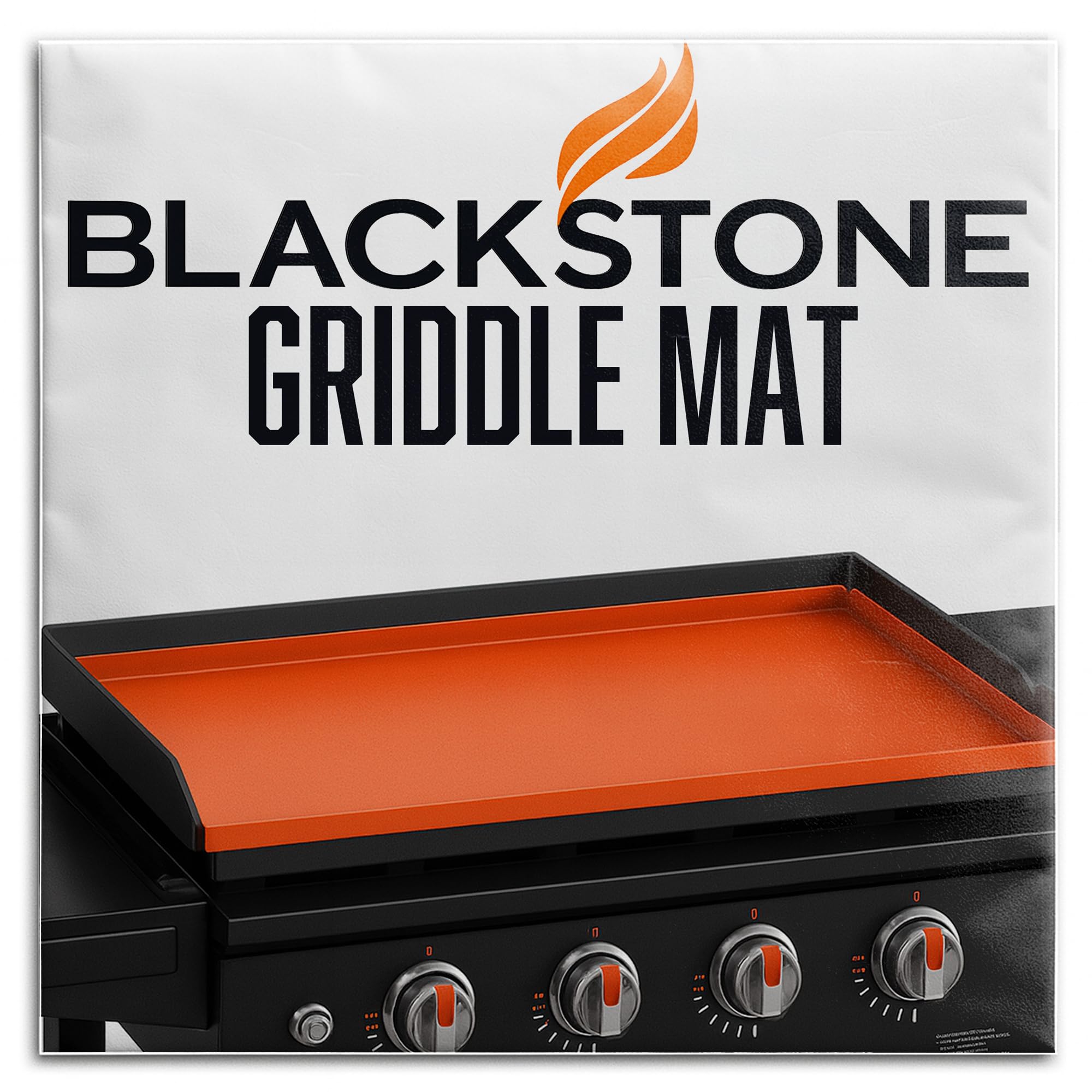CRODALE BRANDS 28-inch silicone griddle mat on Blackstone protecting surface from dust