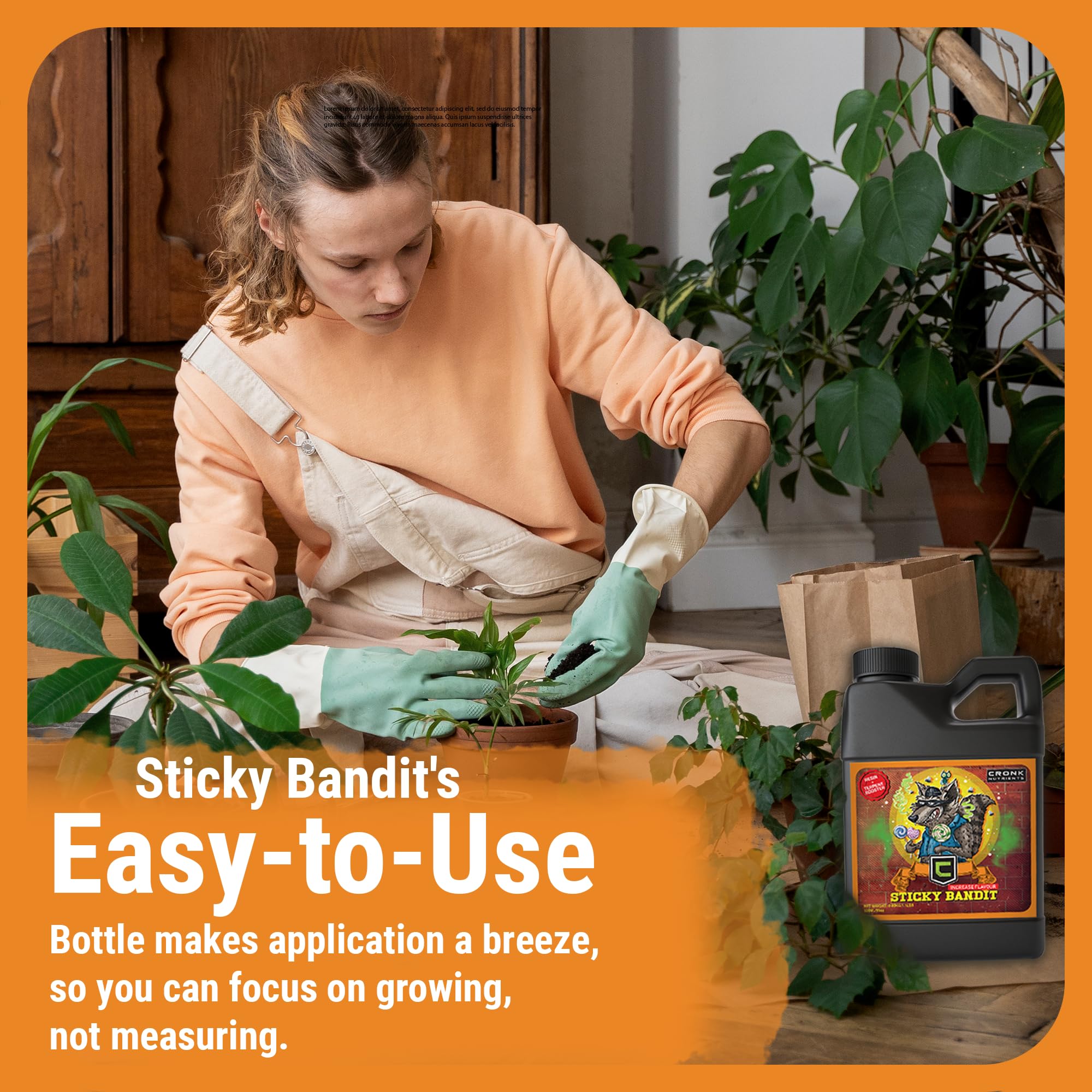 Cronk Grow Nutrients Sticky Bandit aroma bloom captures vibrant scent profile