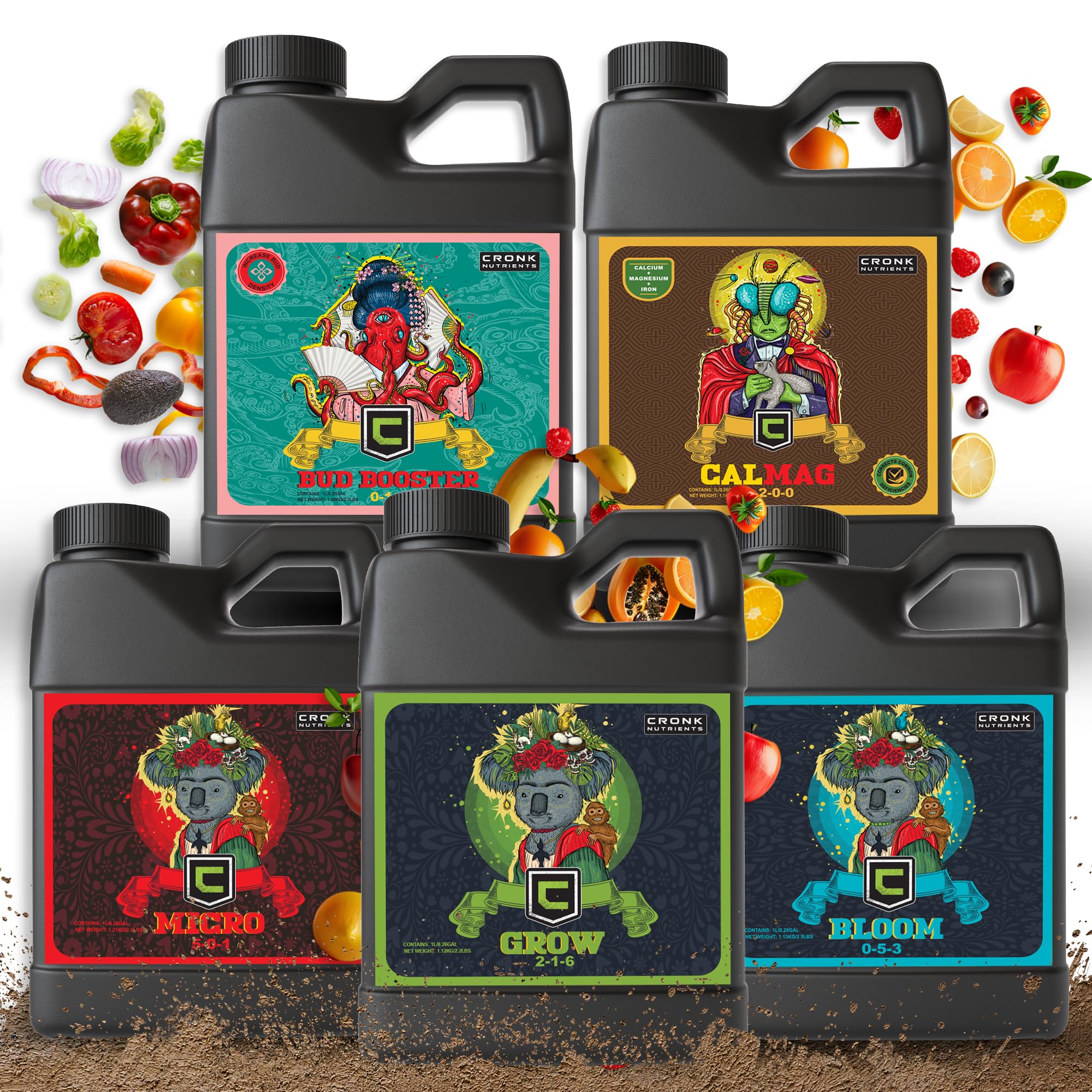 Cronk Nutrients Big Bud Kit packaging with all-in-one feeding for reliable growth.