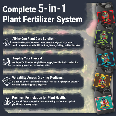 Root feeding with Cronk kit ensuring even nutrient distribution.