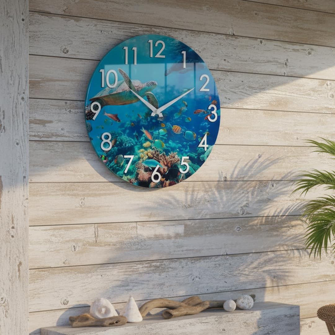 Rust-proof movement on Crosstime outdoor clock for coastal environments