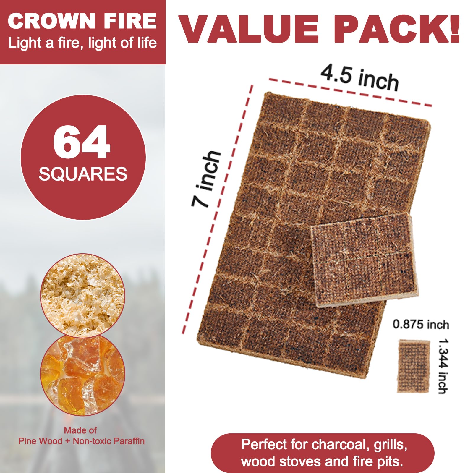 CROWN FIRE waterproof packaging ensures reliable lighting in any weather