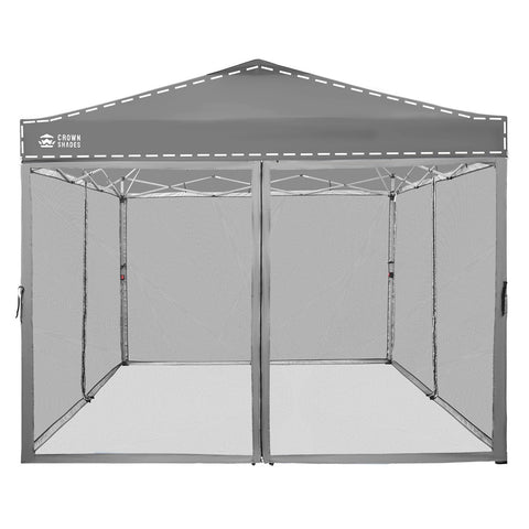 CROWN SHADES gazebo mosquito net for 10x10 with full-side zipper