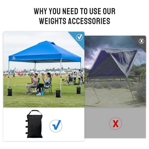 Crown Shades suitable for multiple events with reusable, load-bearing bags.