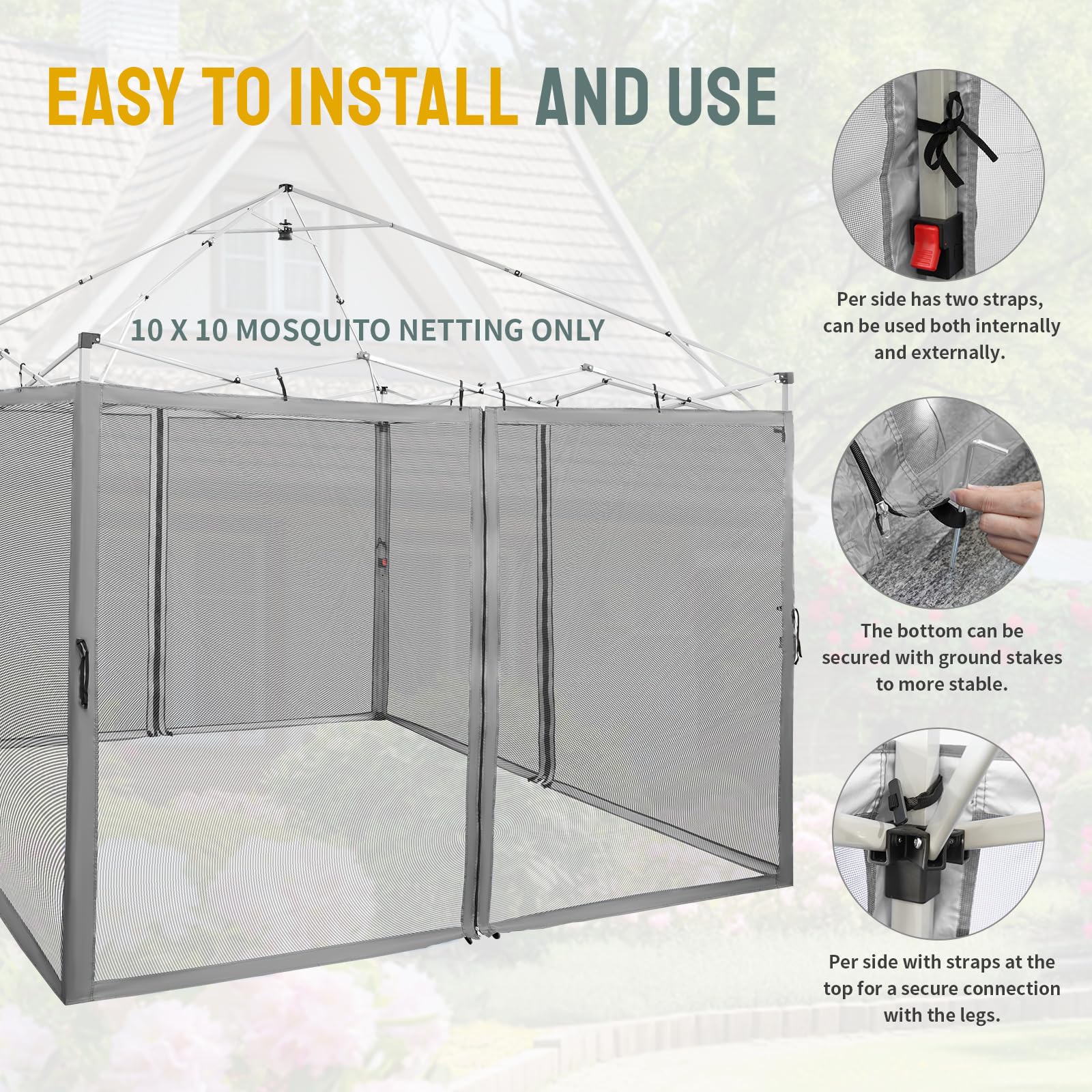CROWN SHADES replacement netting note: frame and canopy not included