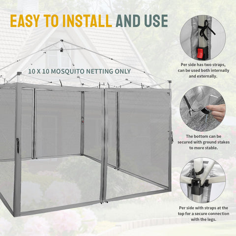 CROWN SHADES replacement netting note: frame and canopy not included